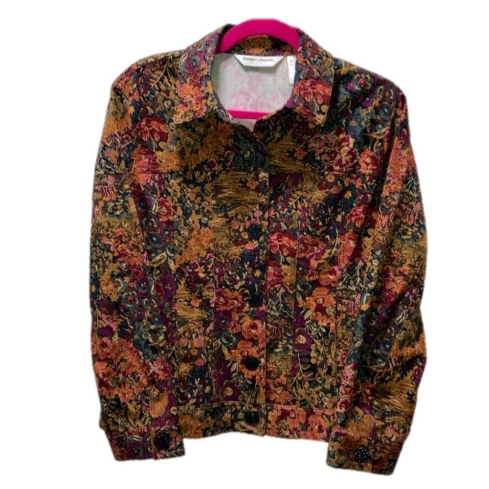 Floral Jacket Petite Large EUC by Draper's and Damon's 15150